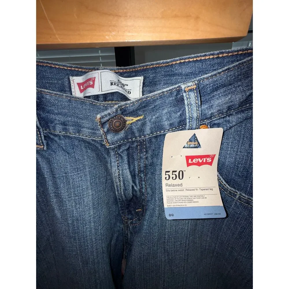 Levi’s 550 Relaxed Blue Jeans Youth Size 16 Husky